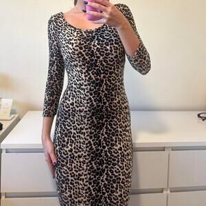 Vintage cheetah print dress the